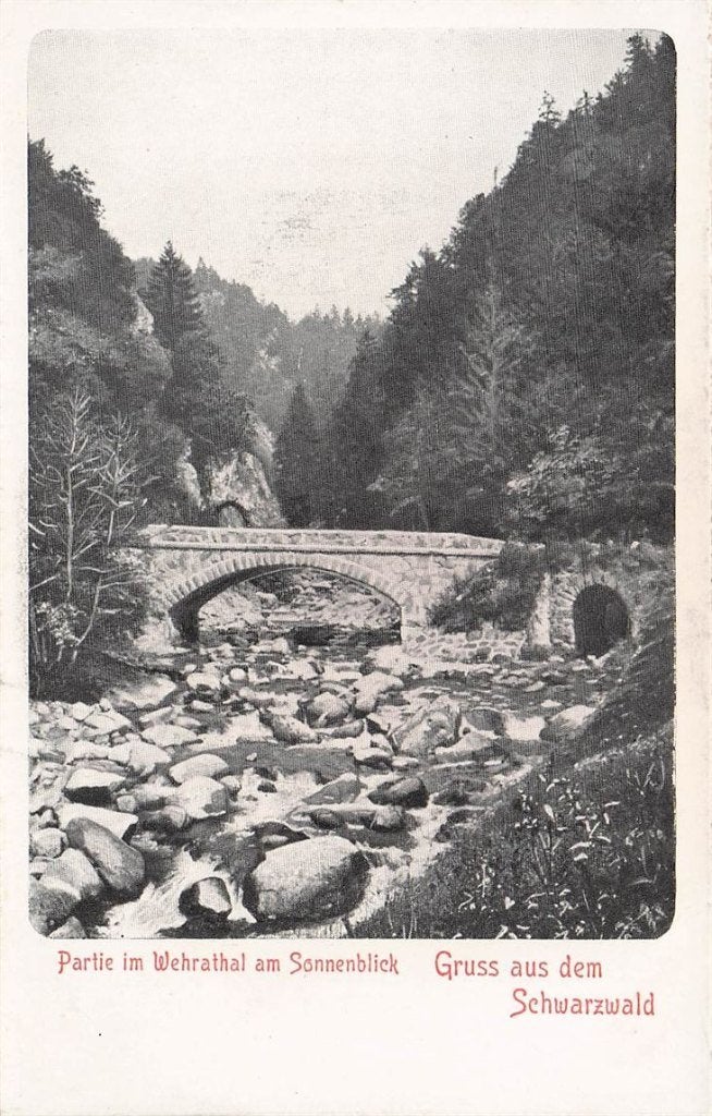 703-288-035 Partie im Wehrathal am Sonnenblick Gruss aus de, Verzenden, Voor 1920, Duitsland