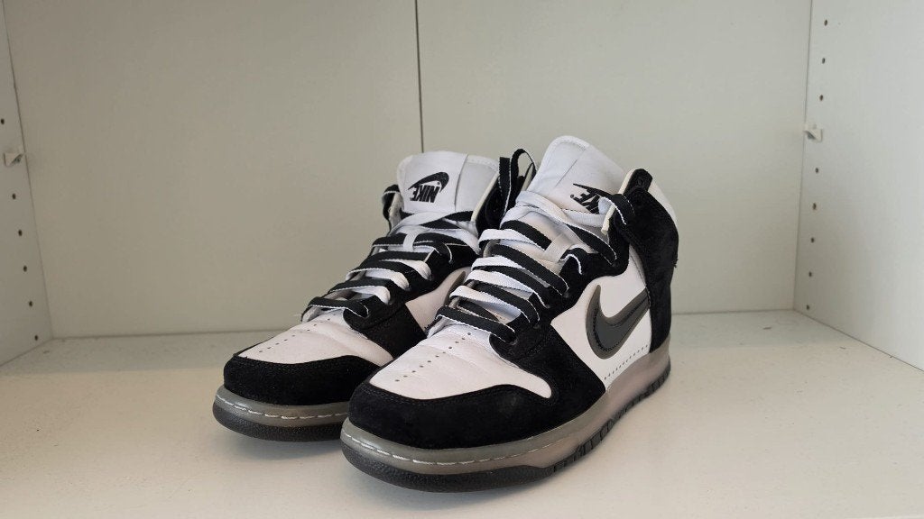 Nike Dunk High Slam Jam White Black, Zwart, Nike, Ophalen of Verzenden, Sneakers of Gympen