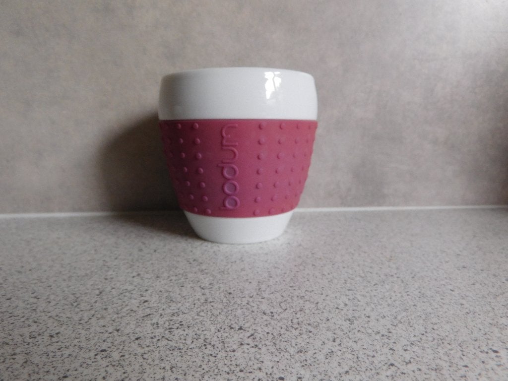 Mok 9x8,5 cm Bordeaux Pavina Bodum, Ophalen of Verzenden, Zo goed als nieuw, Overige stijlen, Kop(pen) en/of Schotel(s)