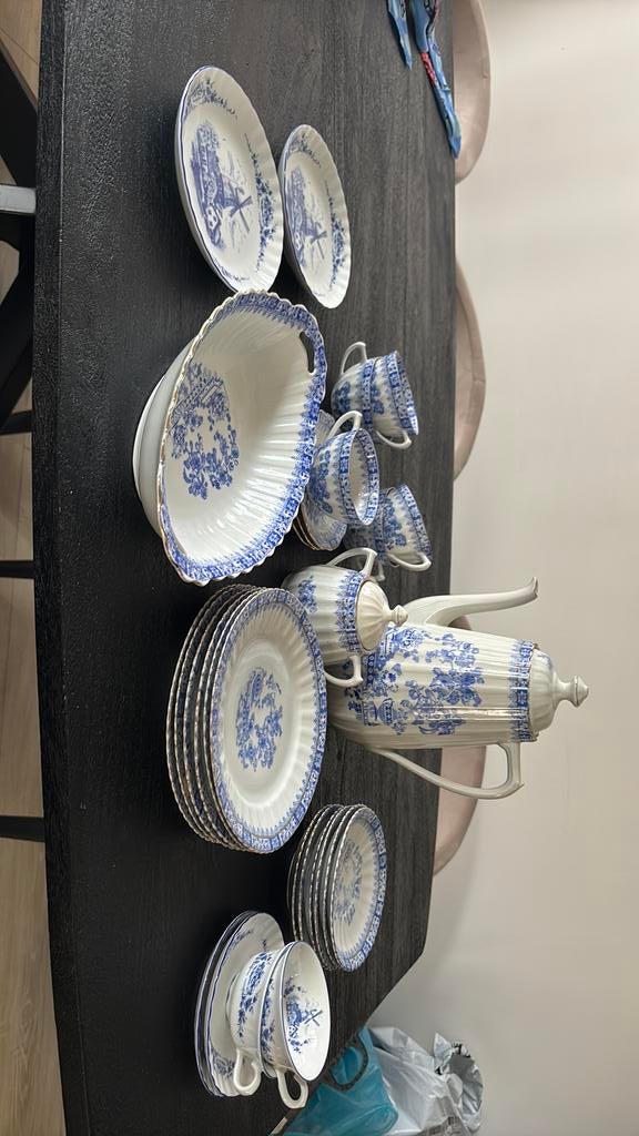 Bavaria servies wit blauw, Ophalen