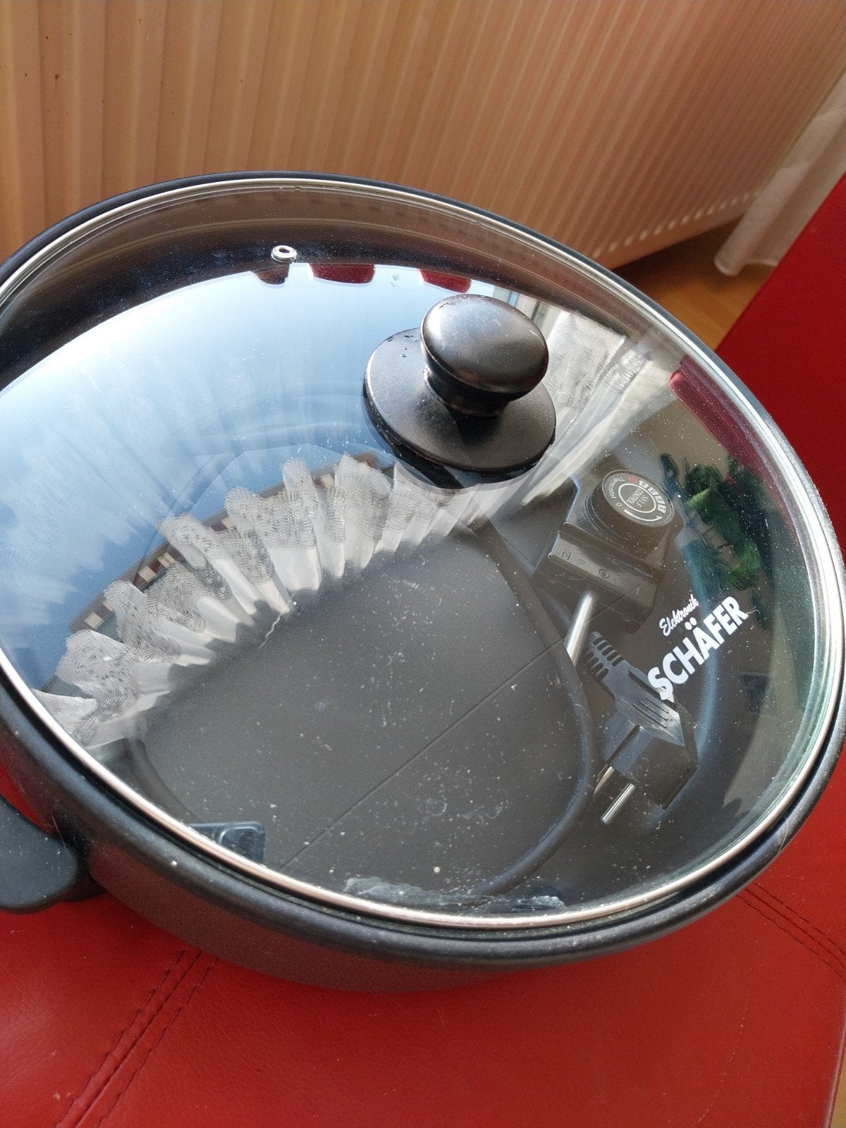 Elektrische pan Schäfer 1500W met deksel, Ophalen of Verzenden, Nieuw