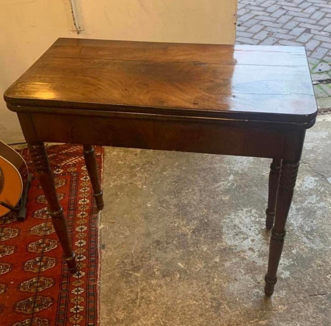 Tafel antieke pokertafel kaarttafel sidetable hal tafel., Antiek en Kunst, Antiek | Meubels | Tafels, Ophalen of Verzenden