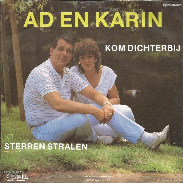 Ad en Karin - Kom Dichterbij, Gebruikt, Verzenden, 7 inch, Fotohoes