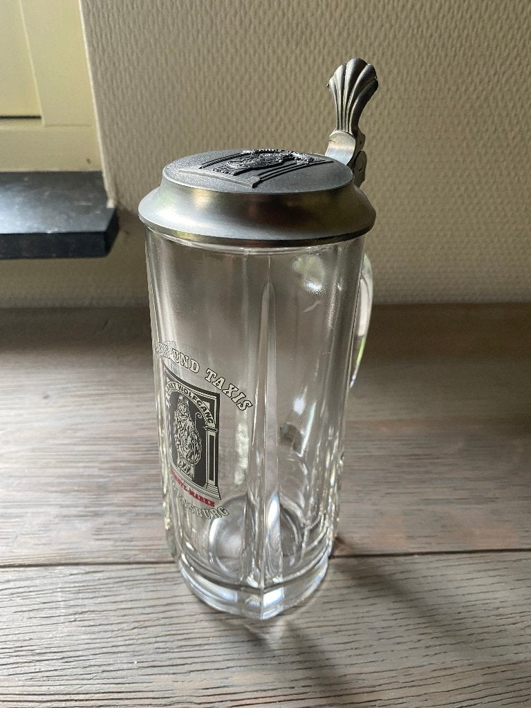 Vintage Thurn und Taxis 0,4L bierpul – Jaren 70 (Regensburg), Verzamelen, Biermerken, Ophalen of Verzenden, Zo goed als nieuw
