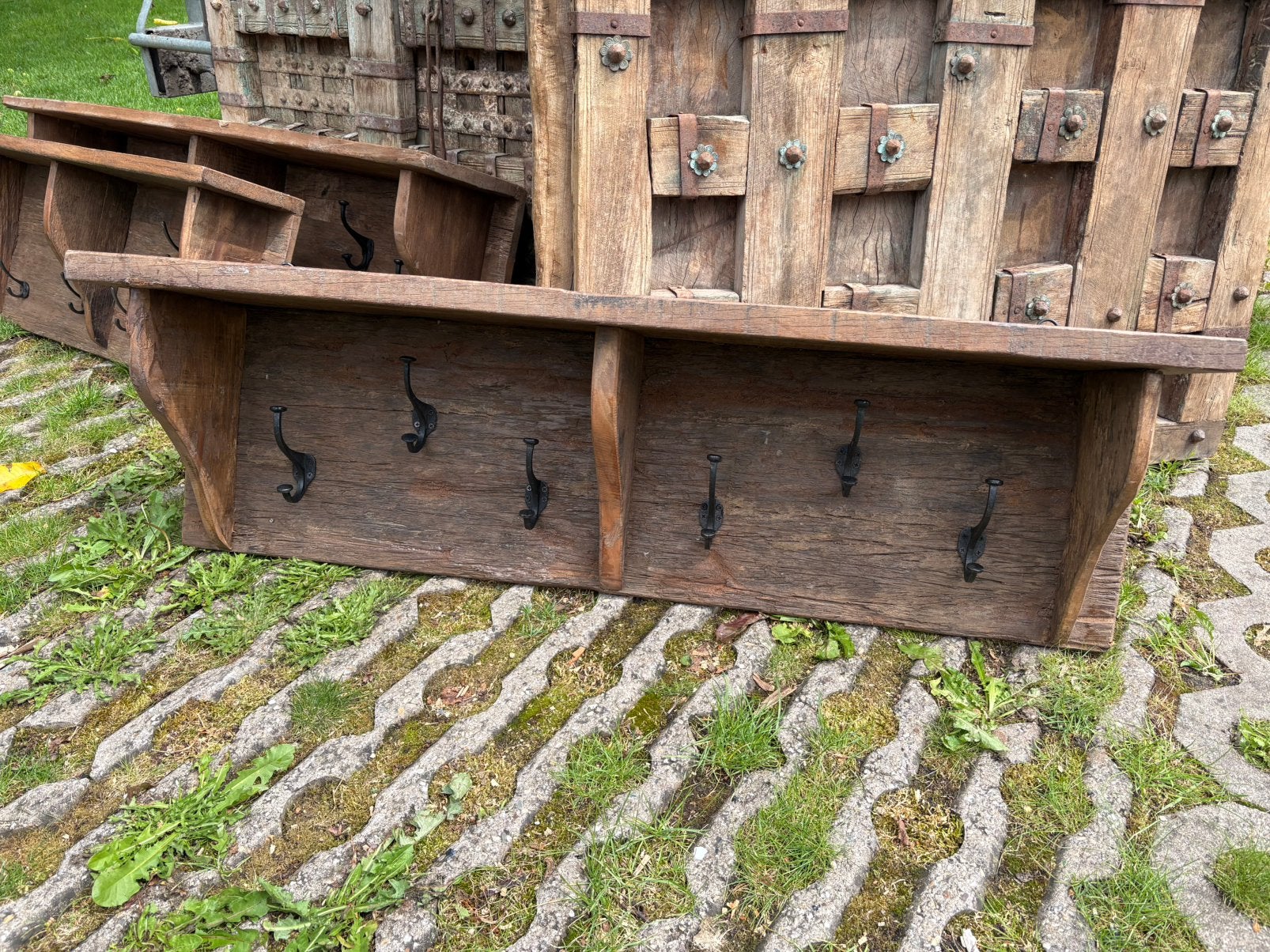 Stoere Railwood kapstok 120cm - ACTIE € 80 !!, Huis en Inrichting, Woonaccessoires | Kapstokken, Zo goed als nieuw, Nvt, Minder dan 100 cm
