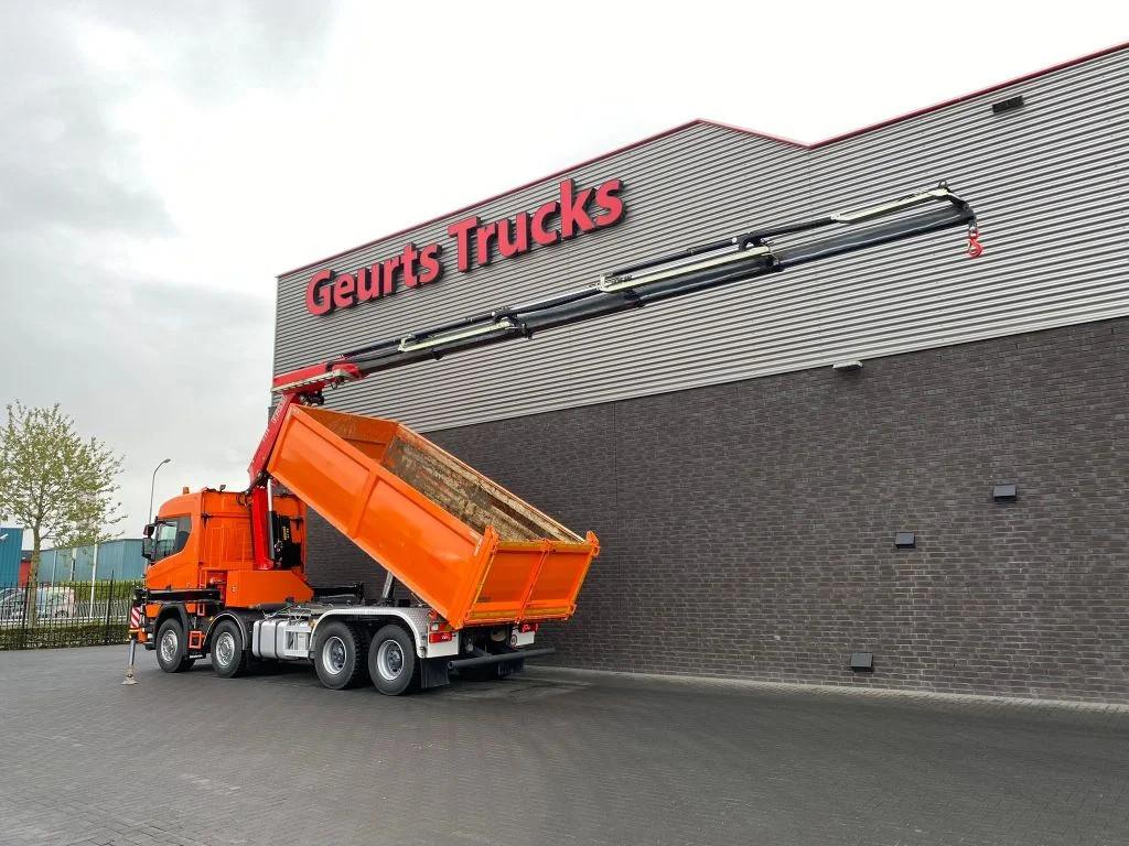 Scania R650 V8 NGS XT 8X4 + KIPPER + FASSI F275A.2.25 KRAAN/, Auto's, Vrachtwagens, Automaat, Achterwielaandrijving, Euro 6, Bedrijf