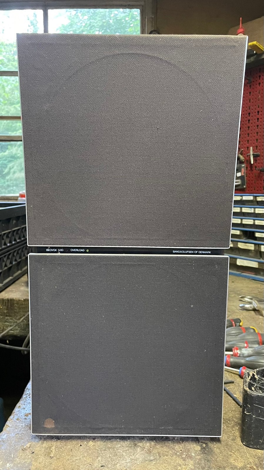 Één B&O Beovox S80 luidspreker niet getest, Audio, Tv en Foto, Luidsprekers, Niet werkend, Minder dan 60 watt, Front, Rear of Stereo speakers