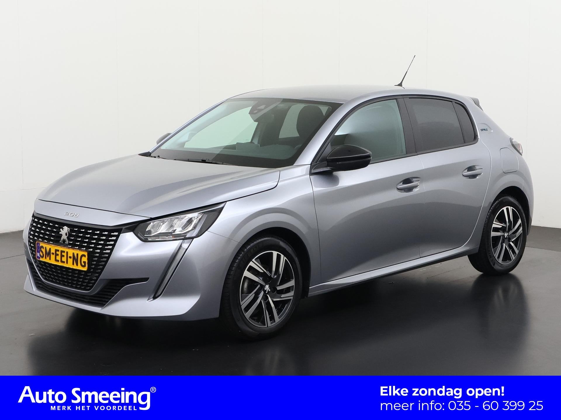 Peugeot 208 1.2 PureTech Style | Carplay | Zondag Open!, Voorwielaandrijving, Stof, Gebruikt, Euro 6