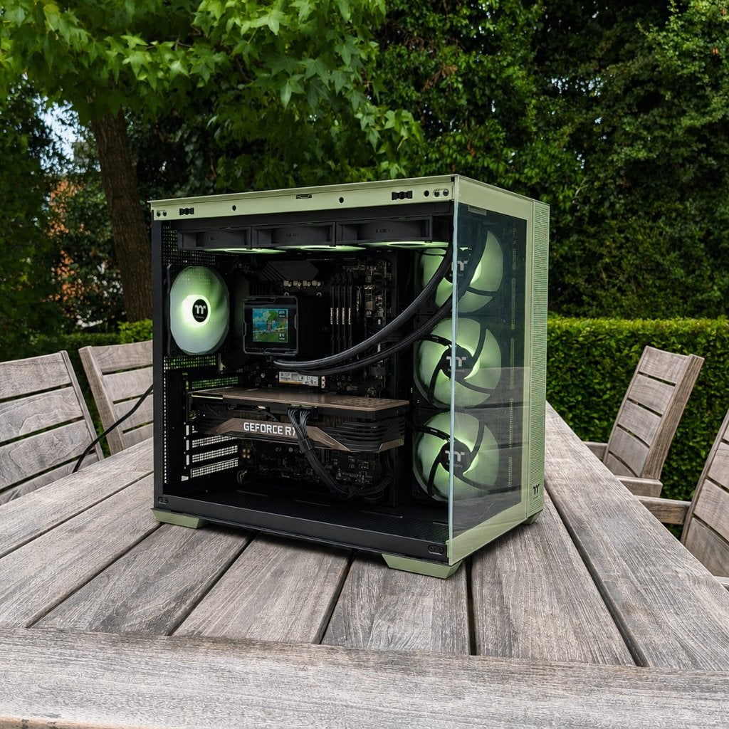 Gaming PC - Matcha green | RTX 3080 | 5800X | 32GB | 1TB, 32 GB, Virtual Reality, Nieuw, Ophalen of Verzenden