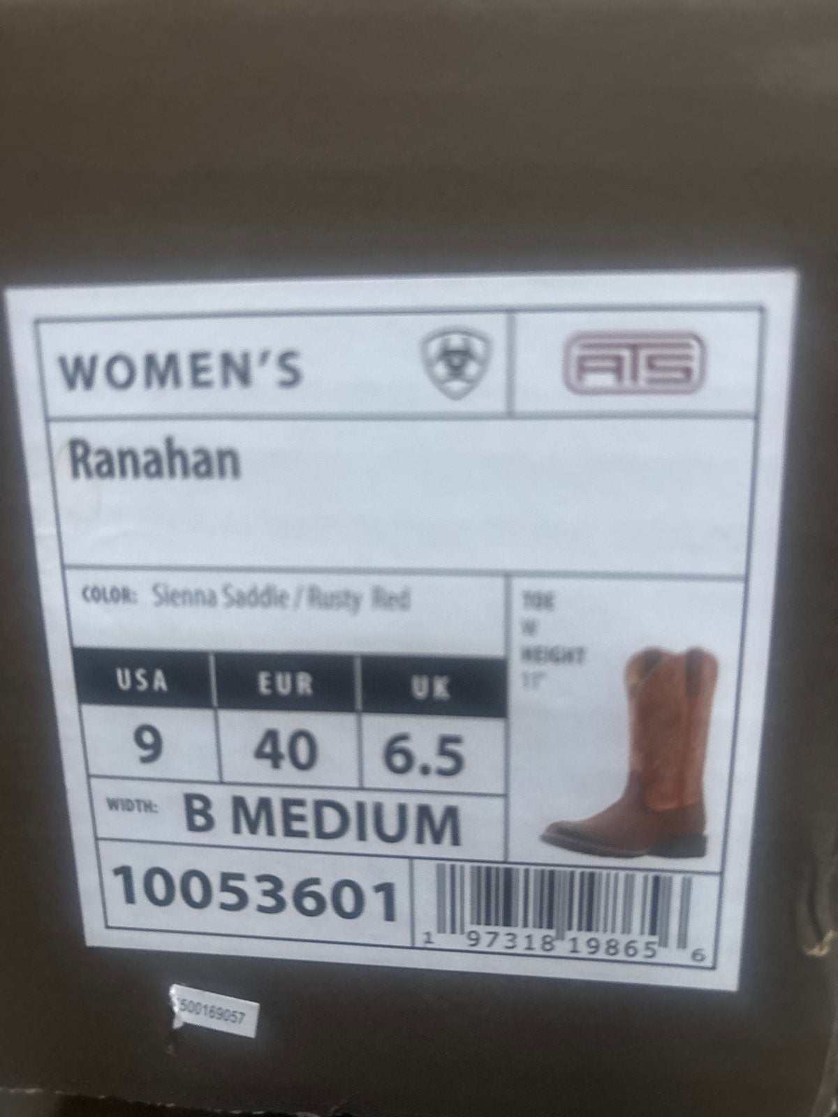 Ariat Ranahan Sena Western Laarzen Dames Sienna maat 40, Ophalen, Nieuw, Bruin, Hoge laarzen