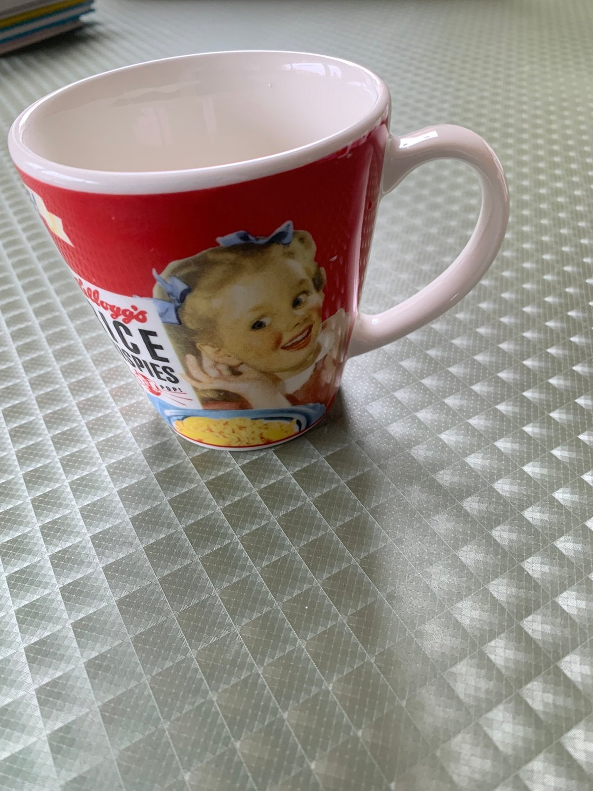 VINTAGE Kelloggs beker, voorraadbus, koektrommel, schaaltje, Ophalen of Verzenden, Zo goed als nieuw, Overige stijlen, Kop(pen) en/of Schotel(s)