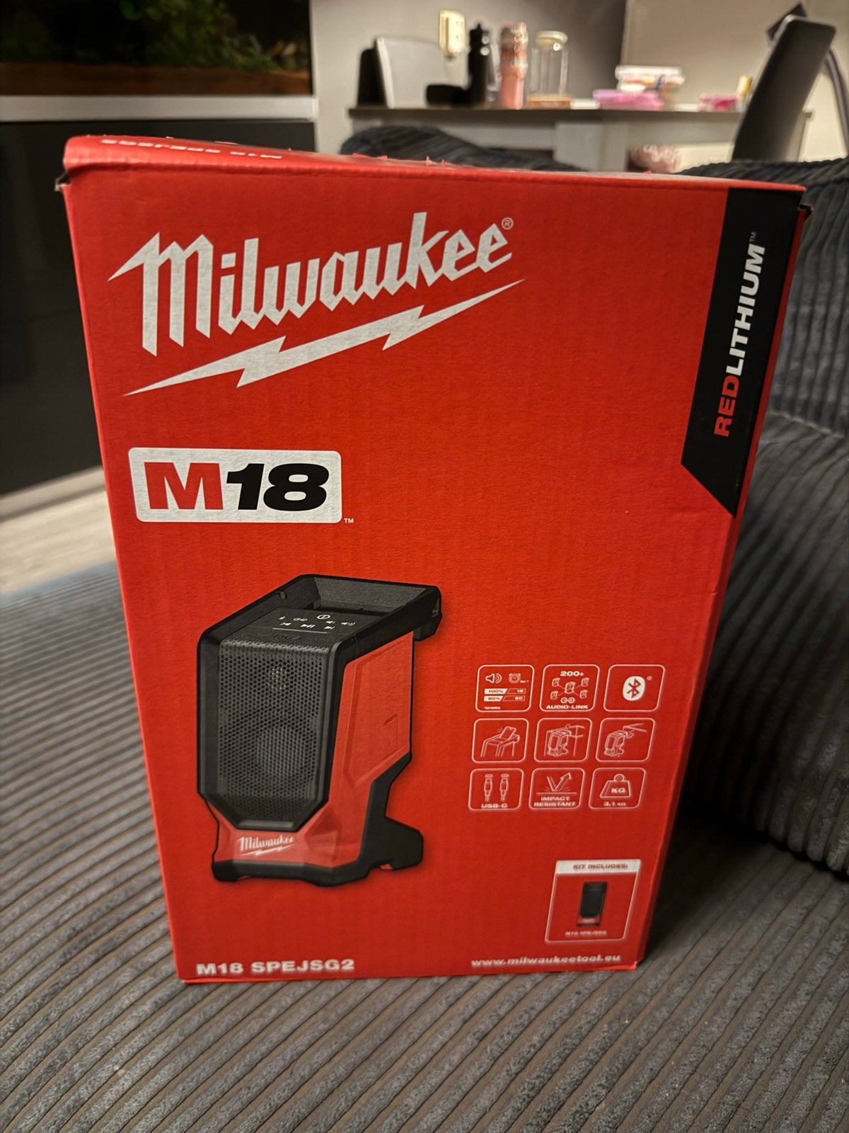 Milwaukee M18 SPEJSG2 Bluetooth Speaker - Nieuw in doos, Audio, Tv en Foto, Luidsprekers, Overige merken, Nieuw, Ophalen of Verzenden