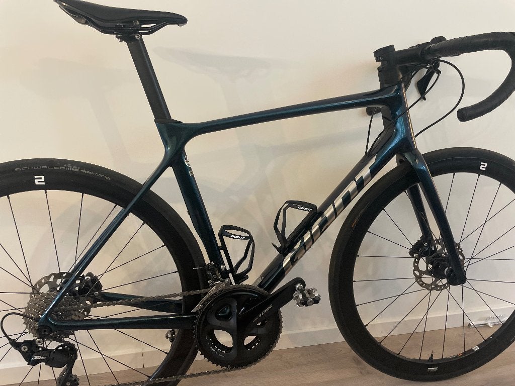 Giant TCR Advanced Pro Disc 2 ML + 4iii powermeter, Ophalen, 28 inch, Gebruikt, Carbon