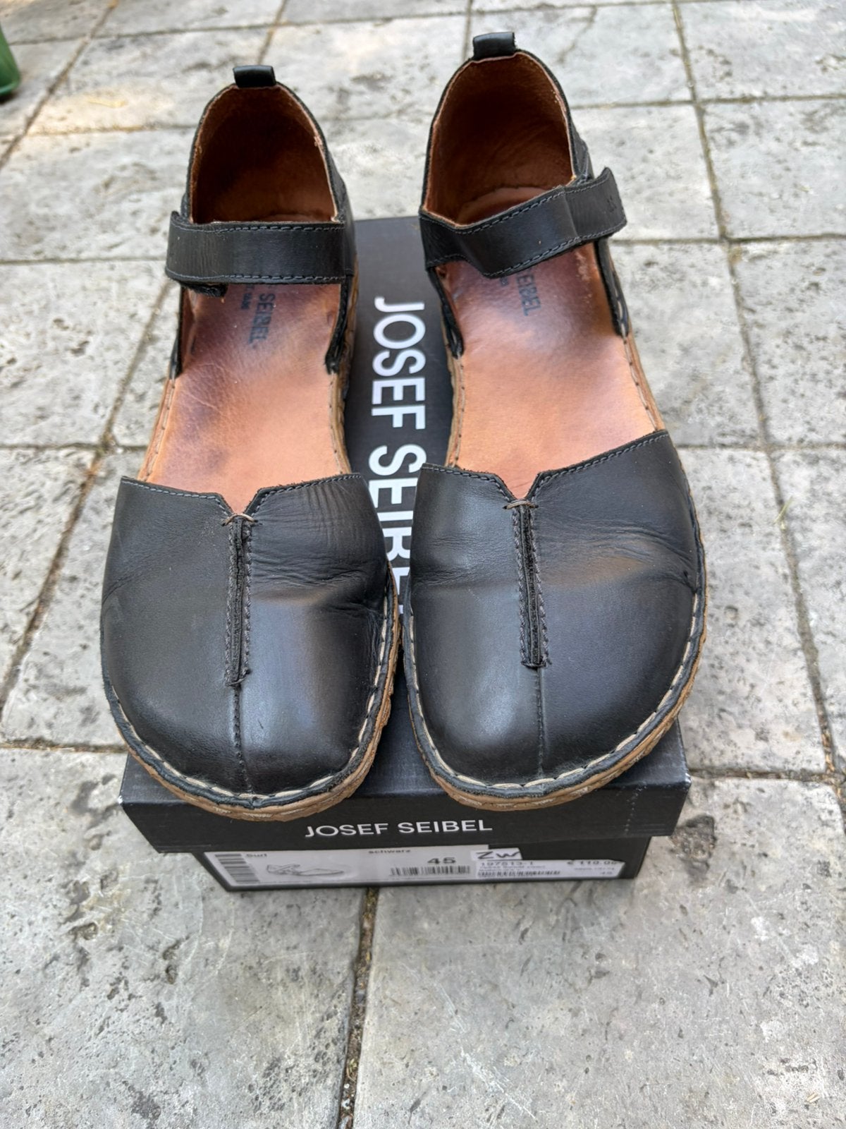 Josef Siebel zomerschoenen maat 45 zwart, Zwart, Gedragen, Sandalen of Muiltjes, Ophalen of Verzenden