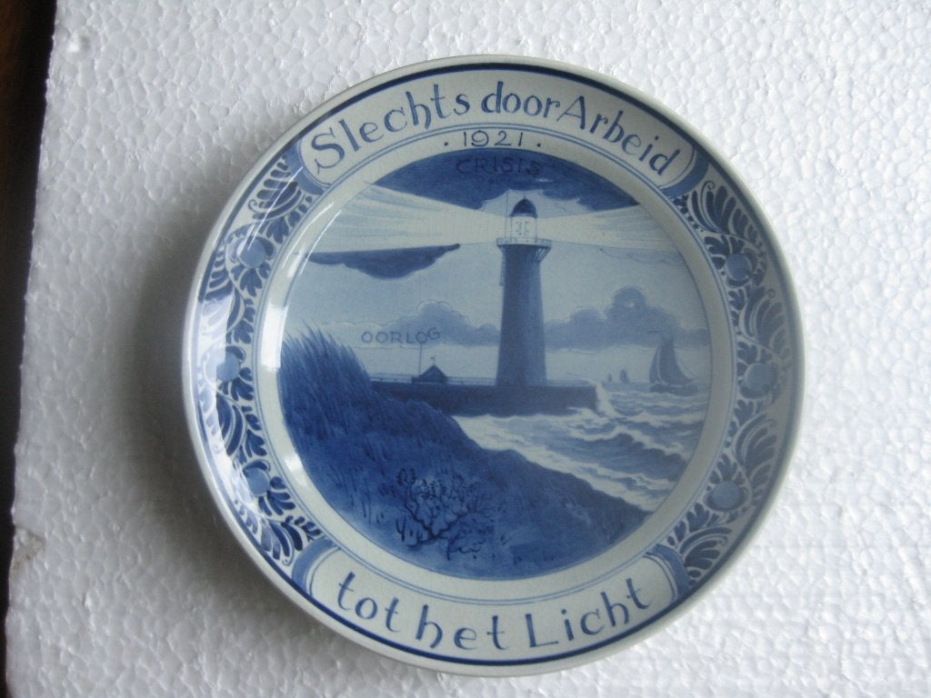 Porceleyne Fles wandbord 1921, Ophalen of Verzenden
