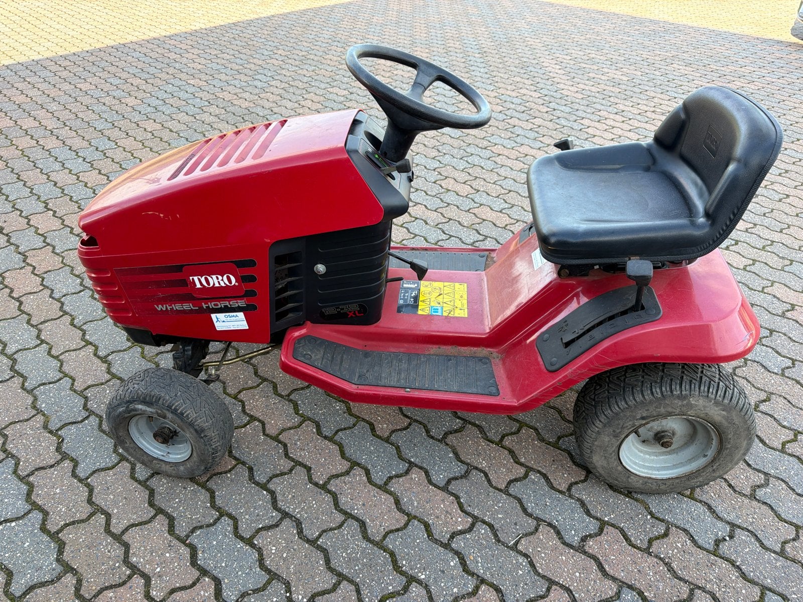 Toro Wheel Horse 12-32 XL zitmaaier zonder maaiblad, Ophalen, Gebruikt, Minder dan 90 cm