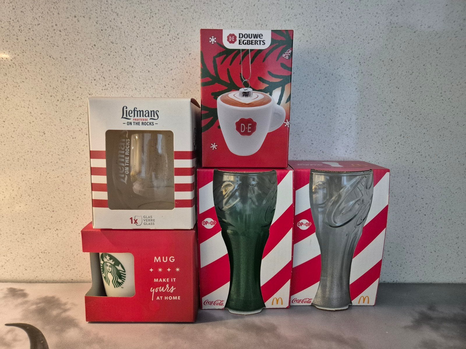 Diverse glazen en mokken: Coca-Cola, Starbucks, liefmans, Huis en Inrichting, Glas of Glazen, Overige merken, Nieuw, Ophalen of Verzenden
