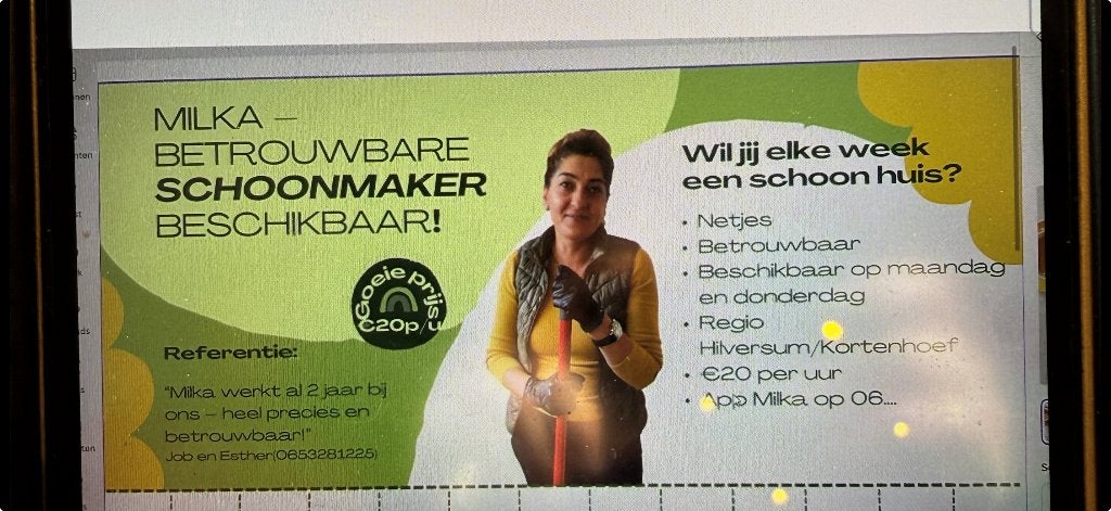hulp huishouding, Koken
