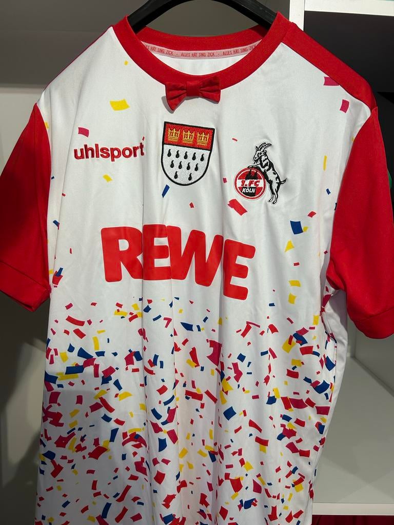 FC Köln Carnaval Voetbalshirt - Uniek Design, Ophalen of Verzenden, Zo goed als nieuw, Maat 56/58 (XL), Wit