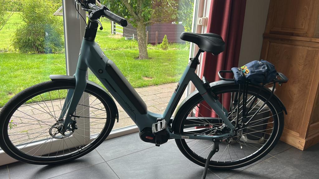 Elektrische fiets dames in nieuwstaat, Fietsen en Brommers, Zo goed als nieuw, 51 tot 55 cm, 50 km per accu of meer, Ophalen