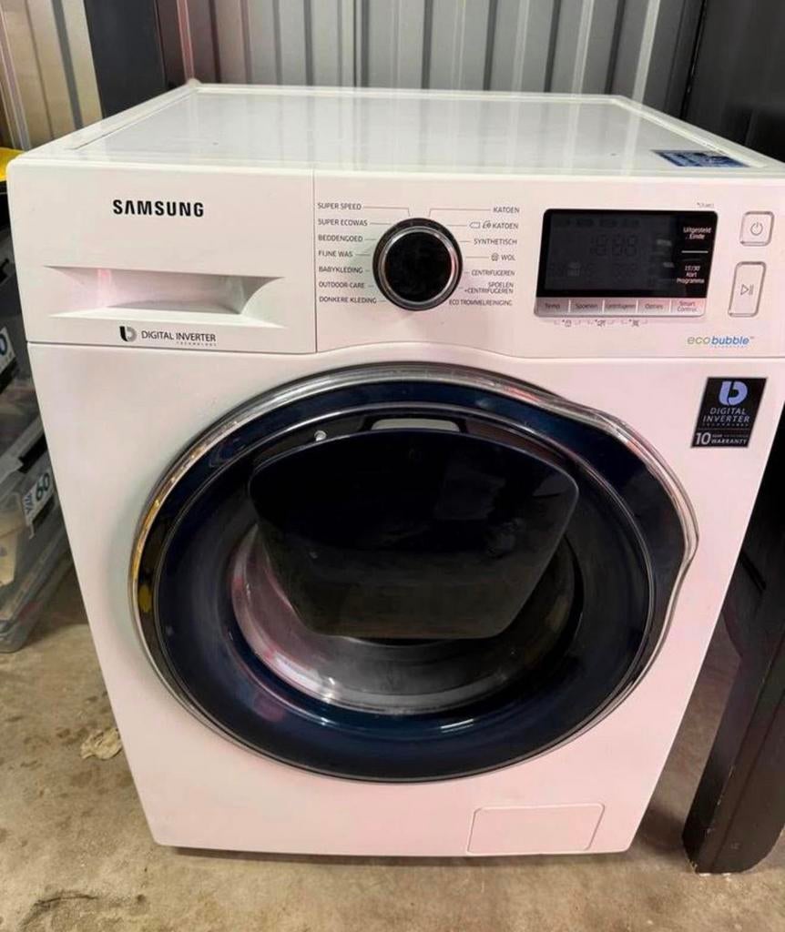 Samsung eco bubble wasmachine, Witgoed en Apparatuur, Wasmachines, Ophalen, Zo goed als nieuw, Voorlader, 85 tot 90 cm