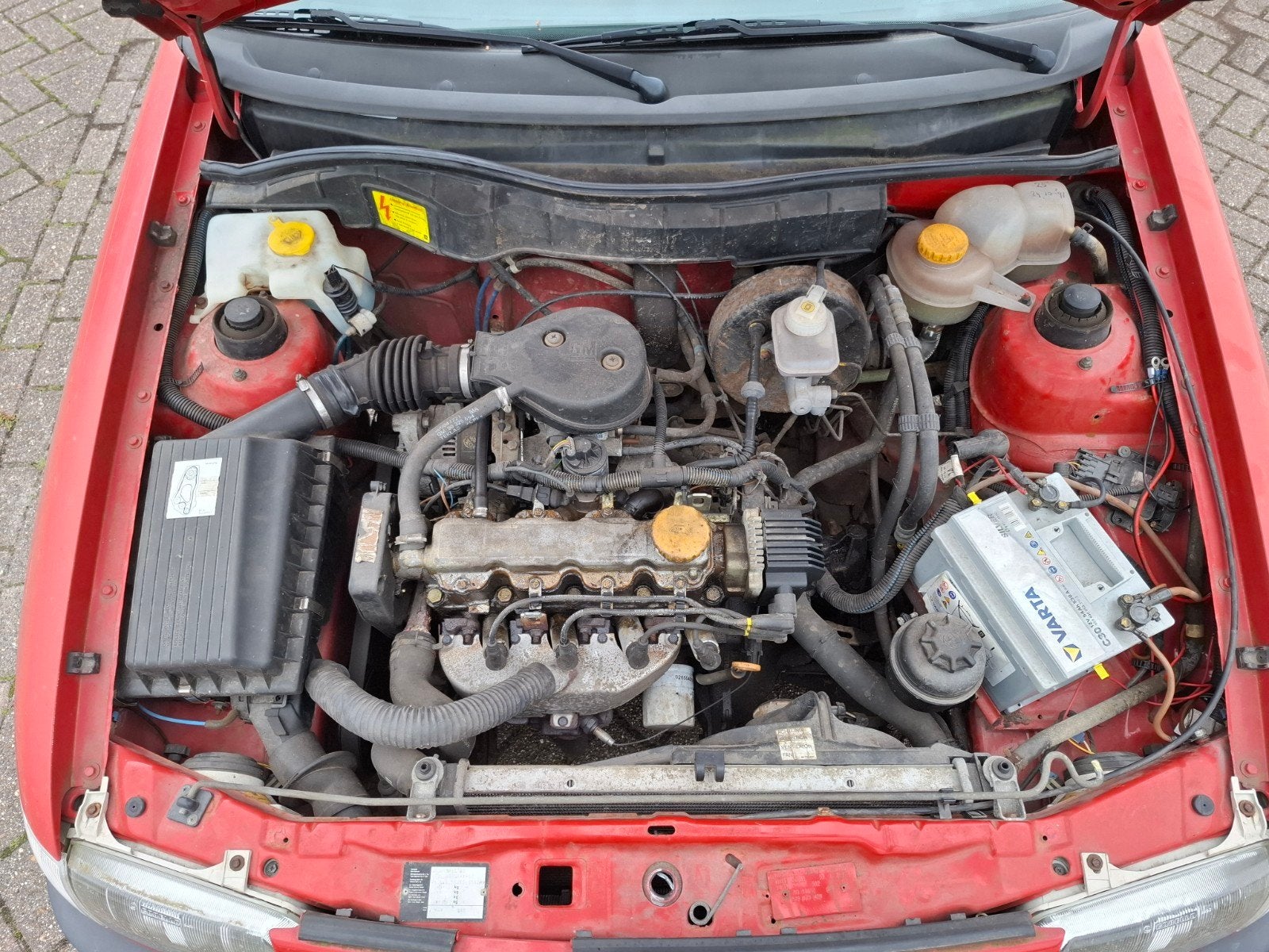 opel astra f 1.6 8v motor 62.xxx km, en interieur te koop., Auto-onderdelen, Ophalen of Verzenden, Opel