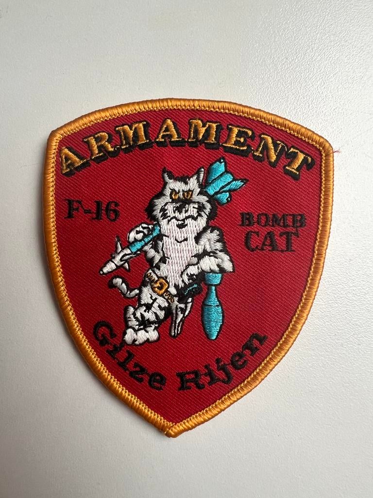 Patch Badge 314 Squadron “Redskins” F-16 Gilze Rijen, Verzenden, Embleem of Badge