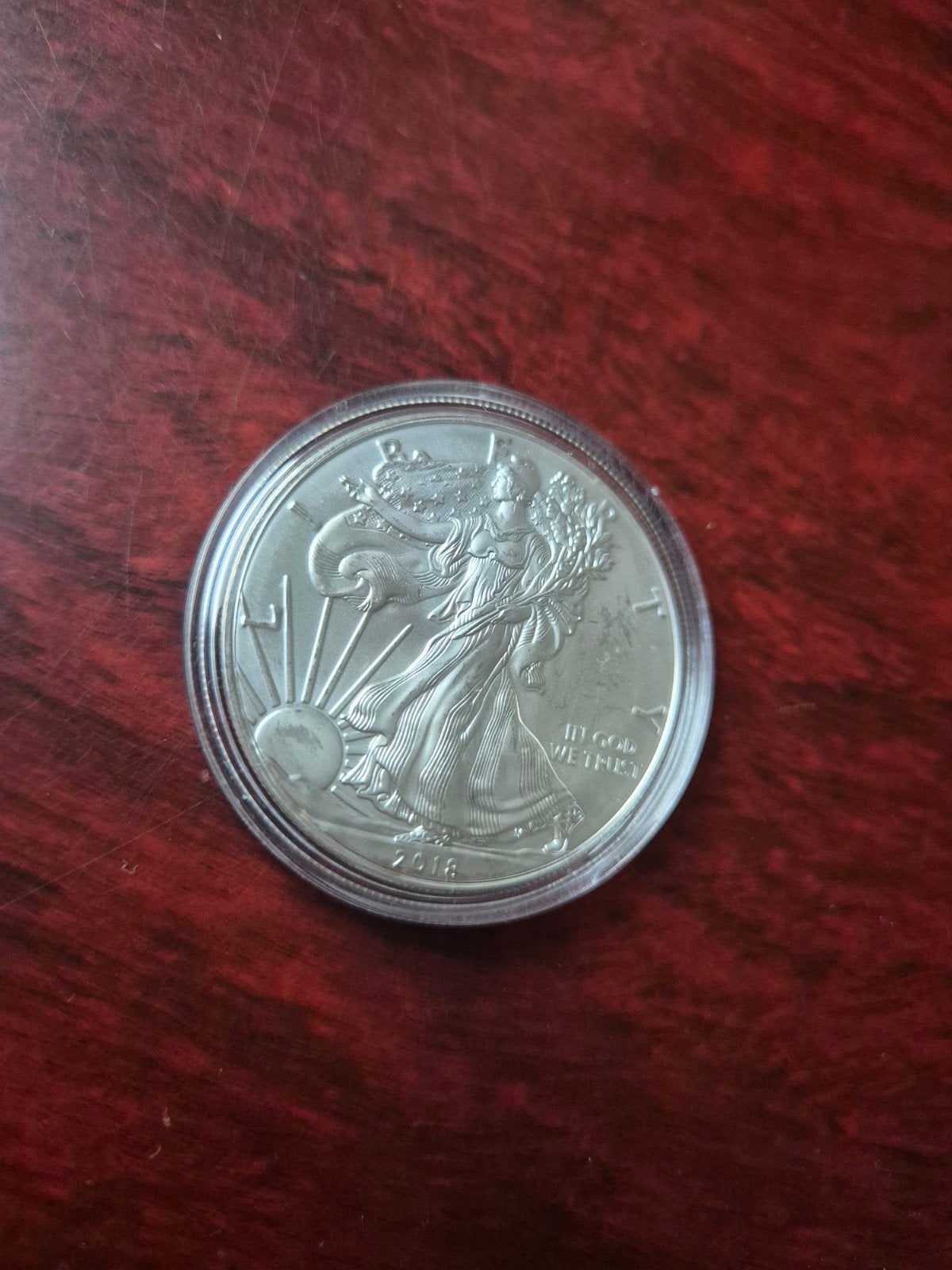0.999 zilver ounce American Eagle 2018, Ophalen of Verzenden, Zilver