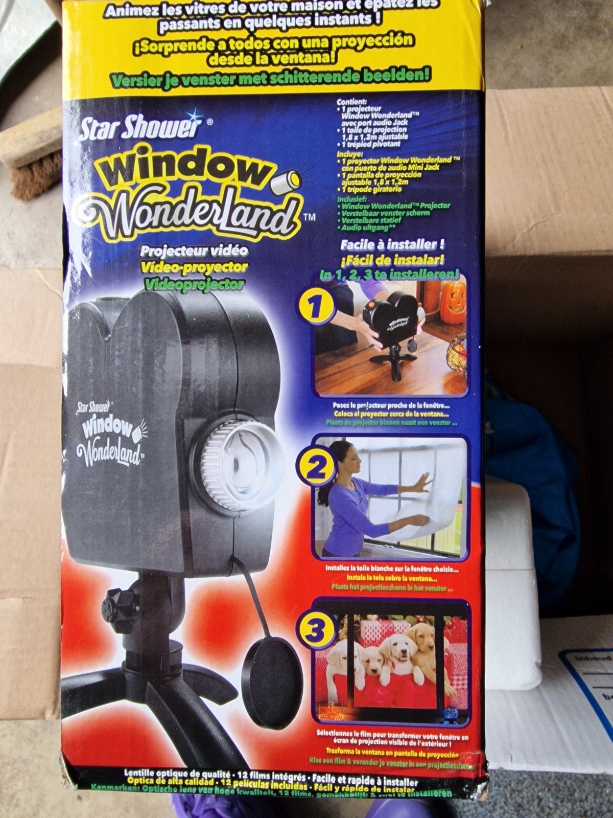 Star Shower Window Wonderland Projector - Halloween/Kerst, Overige technologieën, Star Shower, Ophalen of Verzenden, Zo goed als nieuw