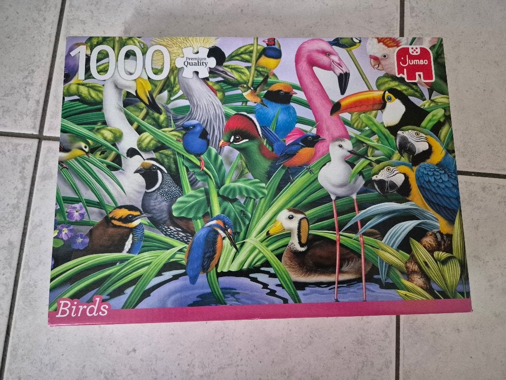 Puzzel Birds – Jumbo 1000 stukjes, Ophalen of Verzenden, 500 t/m 1500 stukjes, Zo goed als nieuw, Legpuzzel