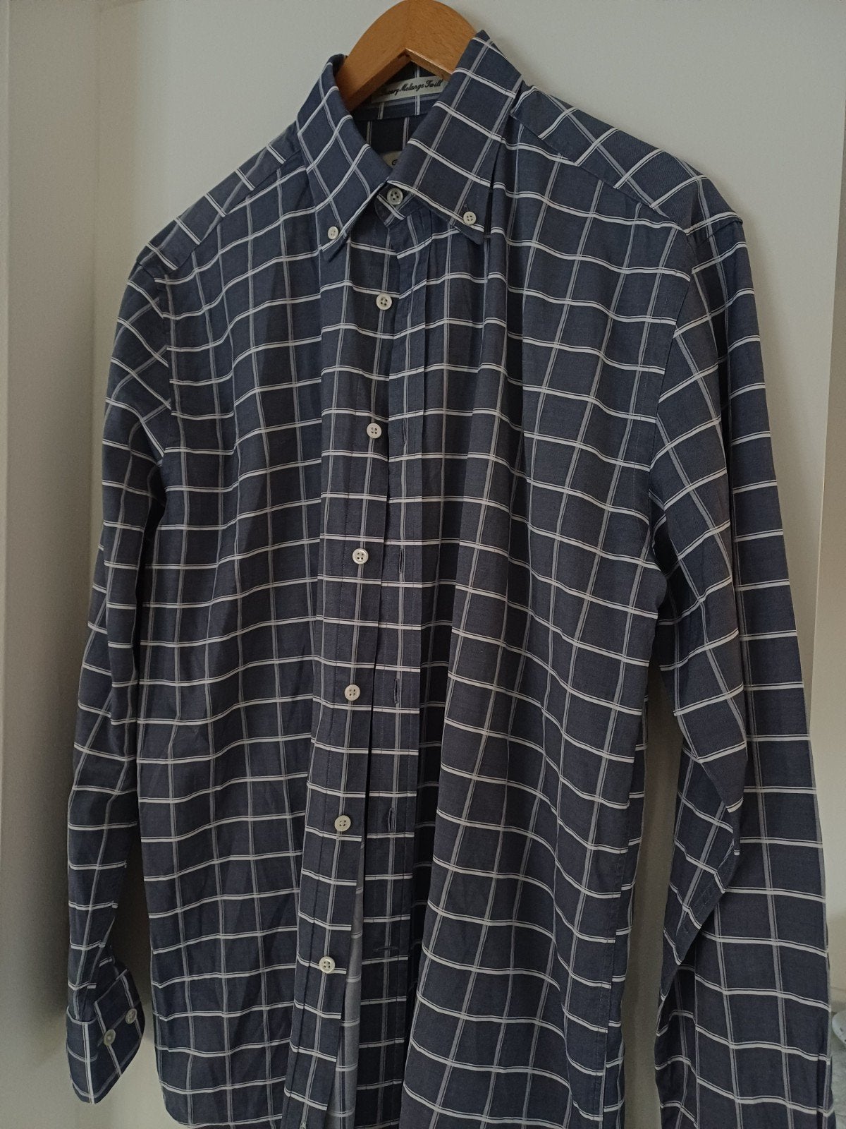GANT overhemd maat L nieuwstaat, Blauw, GANT, Ophalen of Verzenden, Zo goed als nieuw