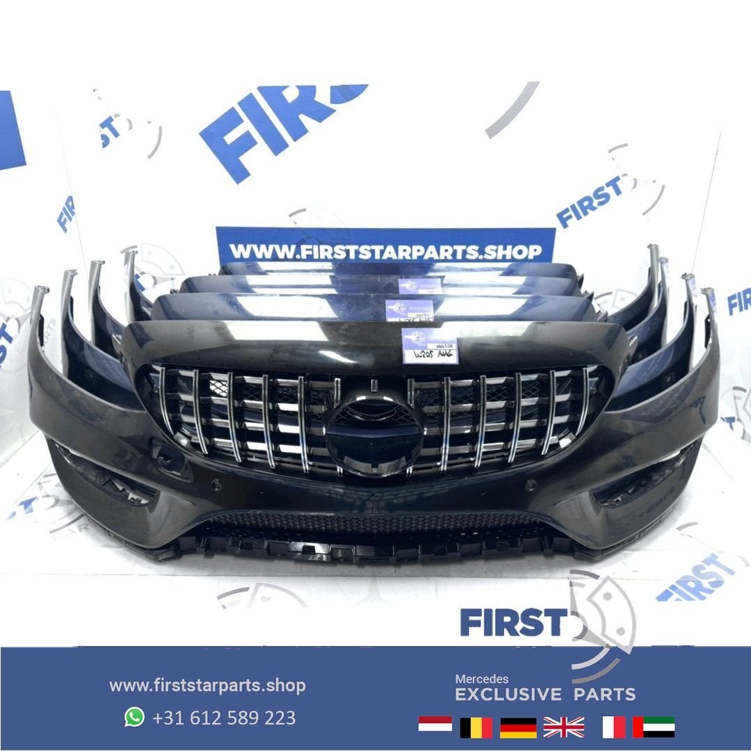 BUMPER W205 A2058850925 AMG VOORBUMPER 2014-2017 Mercedes C, Auto-onderdelen, Carrosserie en Plaatwerk, Gebruikt, -, Voor, Ophalen of Verzenden