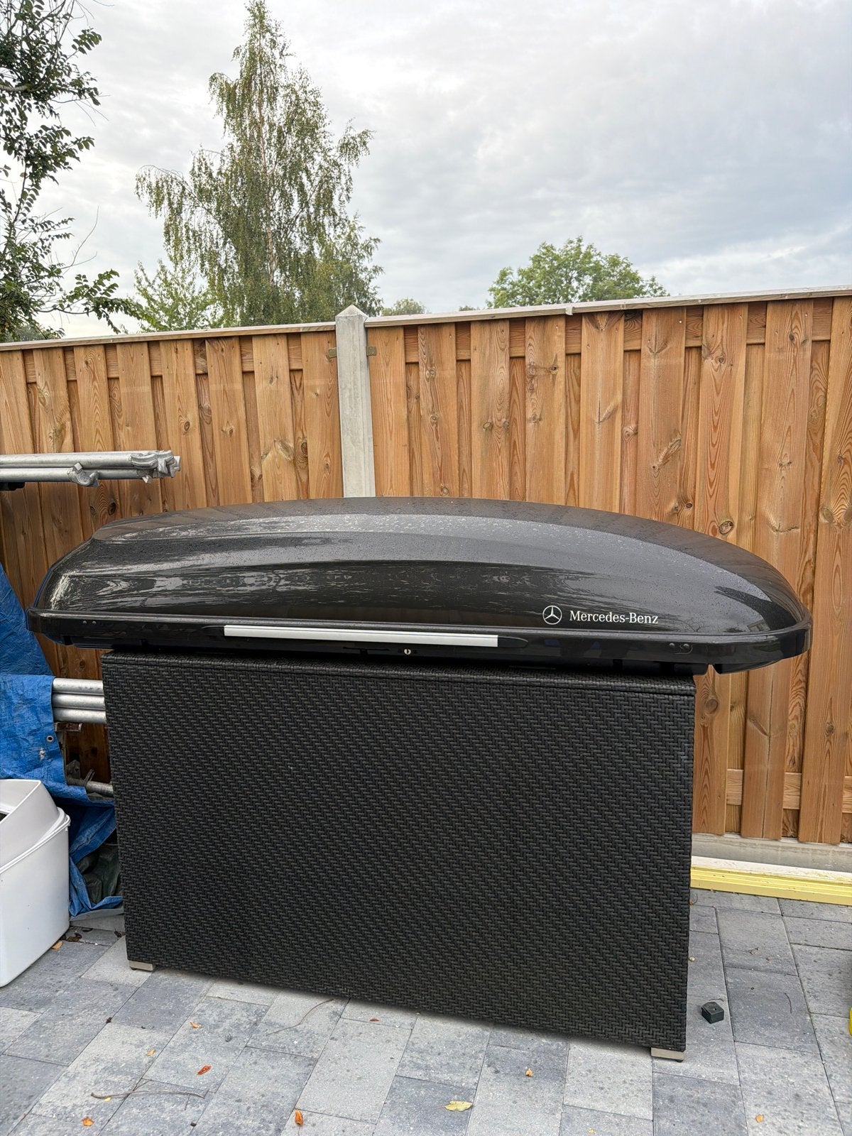 Mercedes Dakkoffer 450L Zwart Metallic - Ruime Bagagebox, Ophalen, Gebruikt