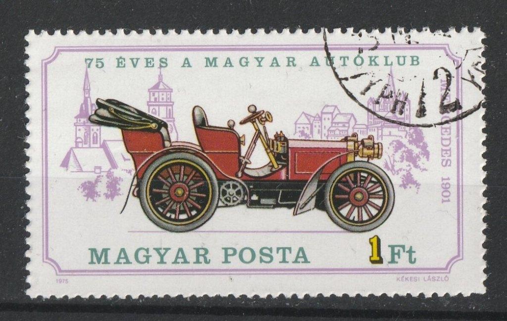 2au --Auto zegel Mercedes, Verzenden, Na 1940, Gestempeld