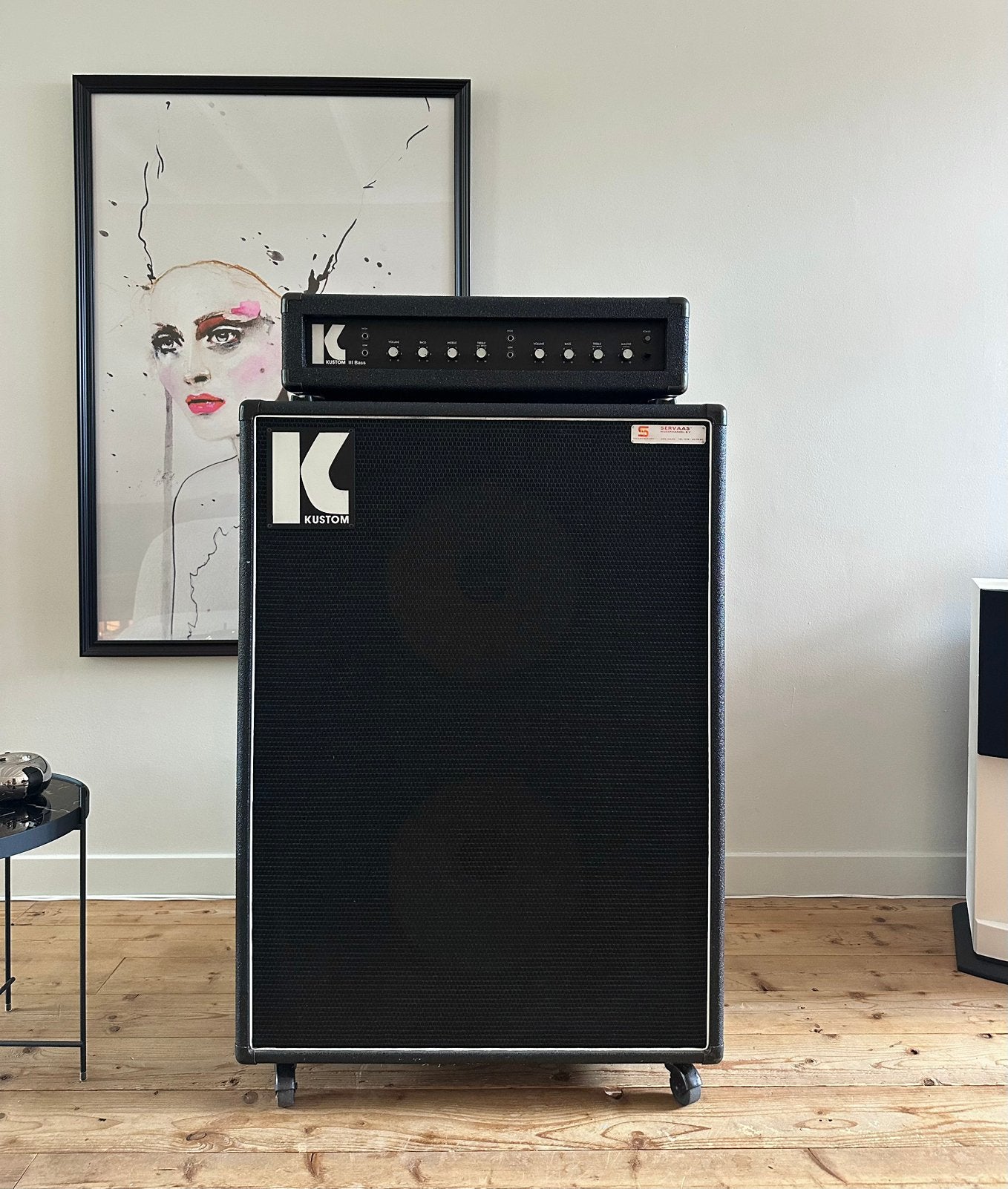 Kustom lll Bass 1978 basversterker (2-delig), Ophalen, Zo goed als nieuw, 100 watt of meer