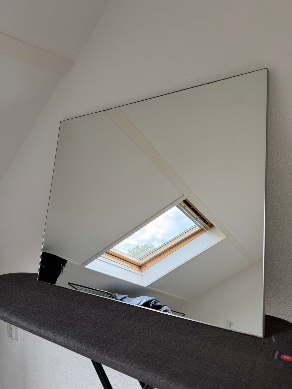Grote rechthoekige spiegel 90x72cm, Ophalen, Zo goed als nieuw, 75 tot 100 cm, Minder dan 100 cm
