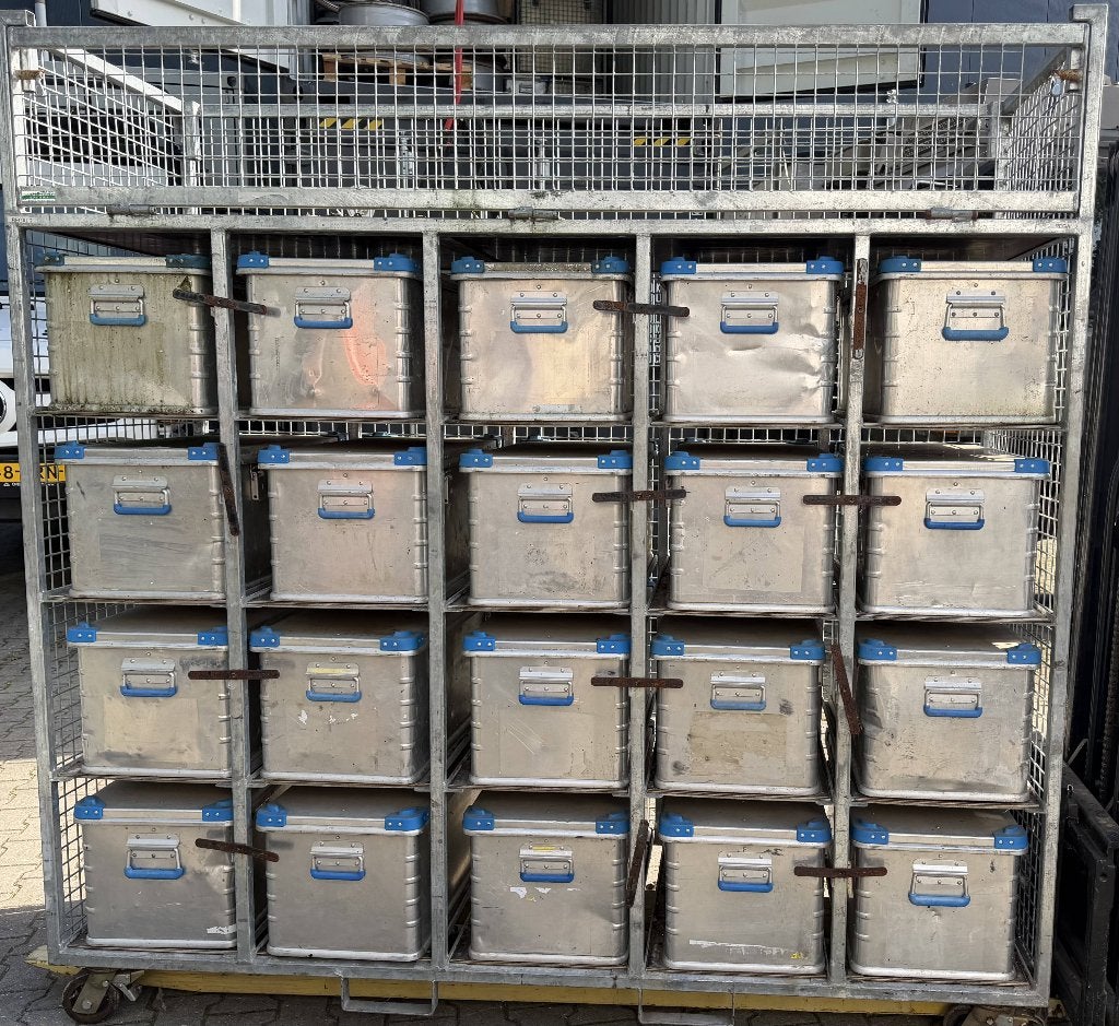 Zarges Aluminium Kisten 40704 op Verrijdbare Kar Opslagkist, Ophalen, Gebruikt, -, -
