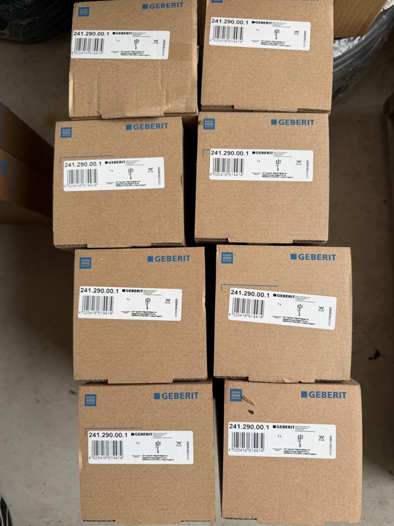 Geberit Spoelgarnituur Dual Flush voor 8 cm inbouwreservoirs, Ophalen of Verzenden, Nieuw, Toilet