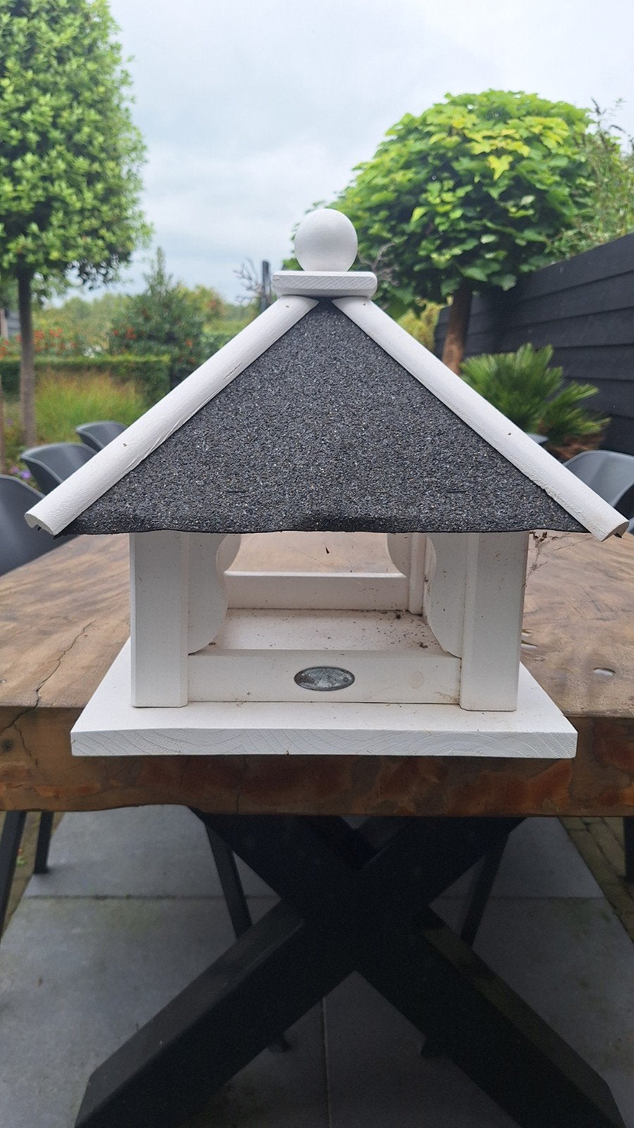 Voederhuisje in wit of grijs, Ophalen of Verzenden, Nieuw