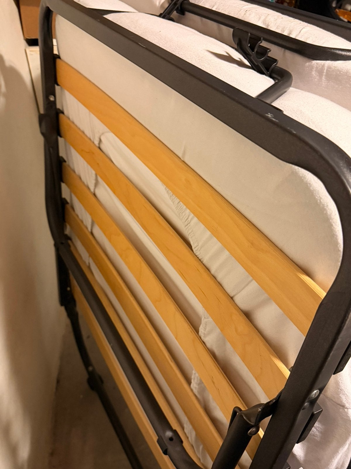 Opklapbed, Ophalen of Verzenden, Zo goed als nieuw, Eenpersoons, 80 cm