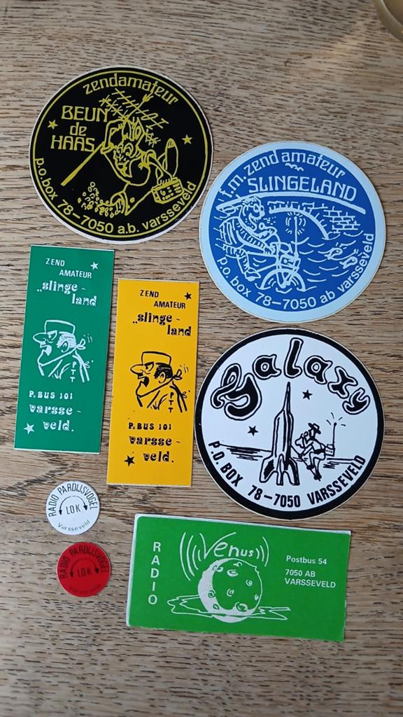 Stickers piraat zendamateurs uit VARSSEVELD, Ophalen of Verzenden, Zo goed als nieuw