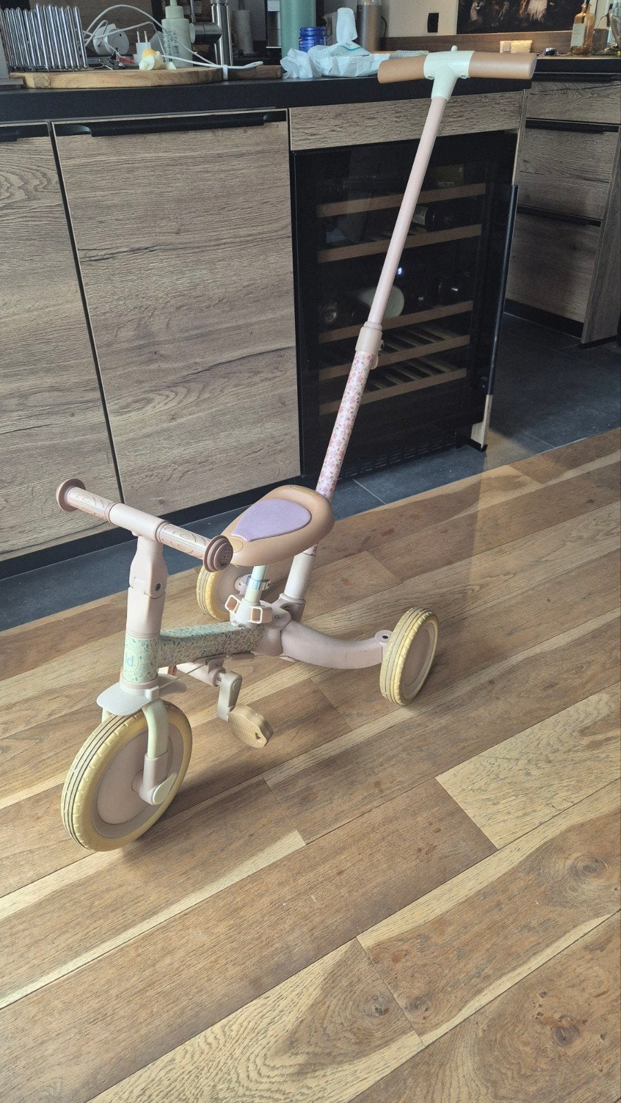 Little dutch Kinder driewieler loopfiets 4 in 1, Ophalen, Gebruikt, Little Dutch, Duwstang
