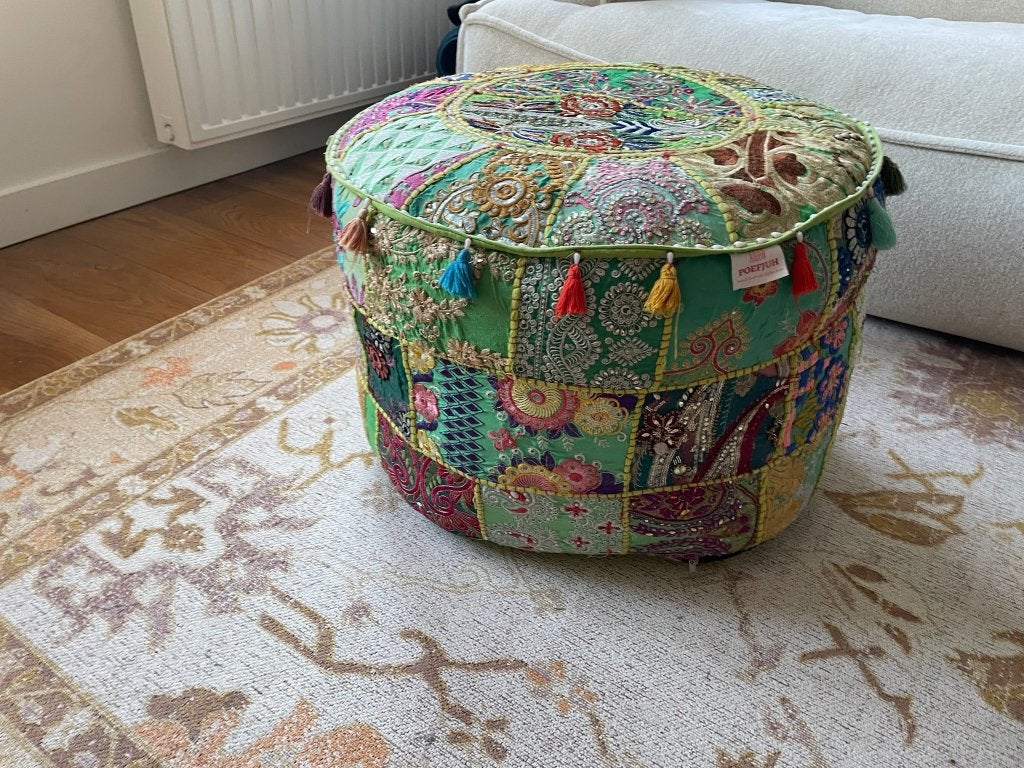 Poef van POEFJUH, Ophalen, Gebruikt, Rond, Minder dan 50 cm