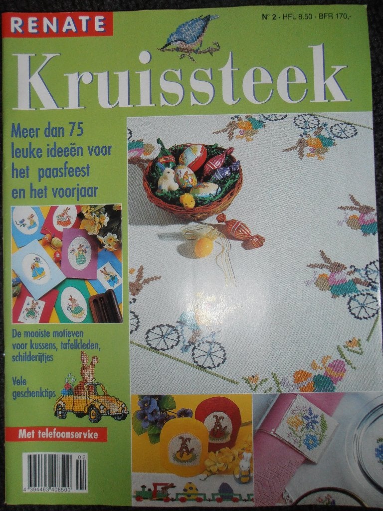 Renate kruissteek nr 2 borduren motieven, Ophalen of Verzenden, Zo goed als nieuw, Borduren en Naaien, Renate kruissteken