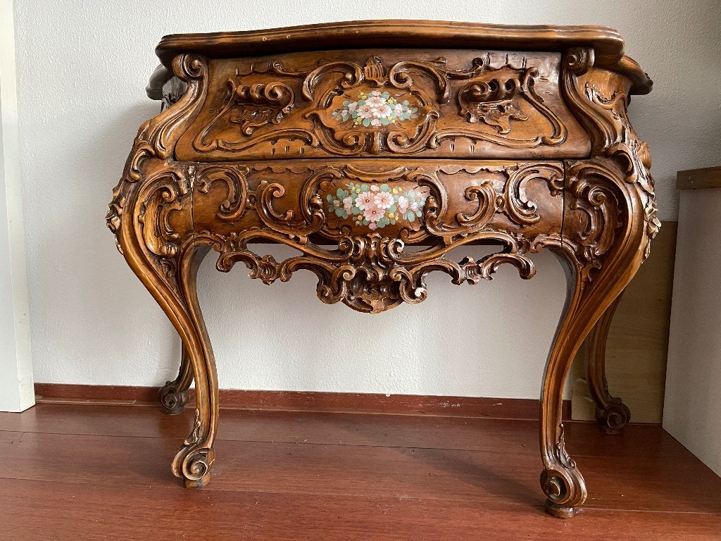 Prachtige handgemaakte Rococo commode 1880–1920, Ophalen