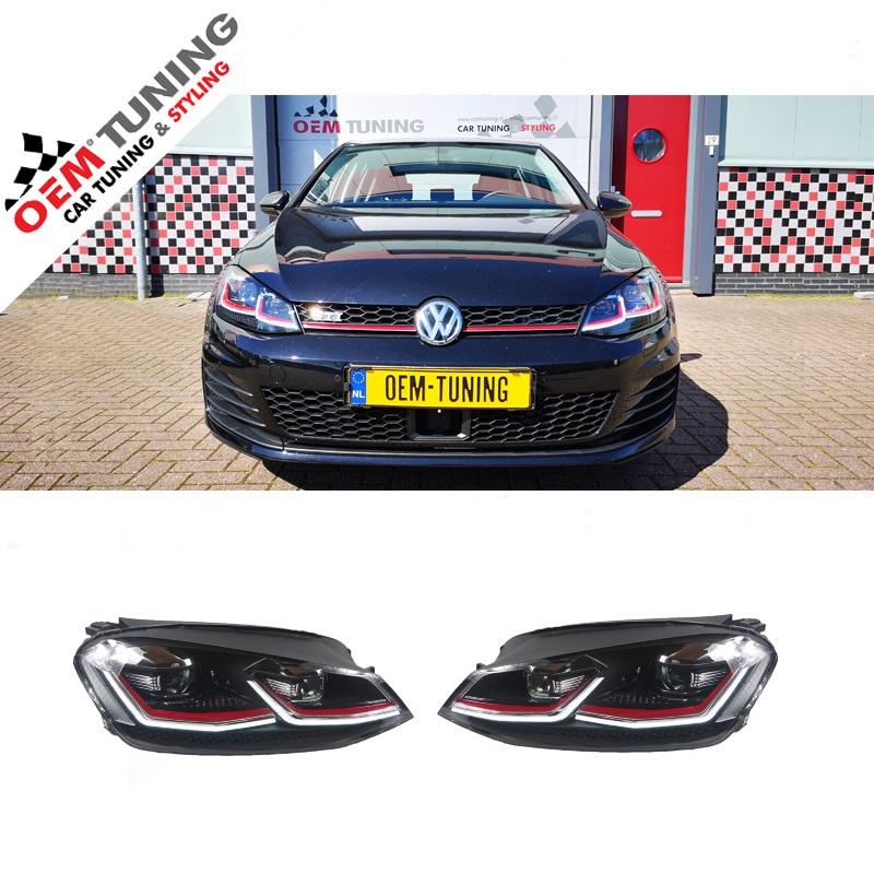 Dynamische LED KOPLAMPEN voor GOLF 7 | GOLF 7.5 Look | 12-17, Ophalen of Verzenden