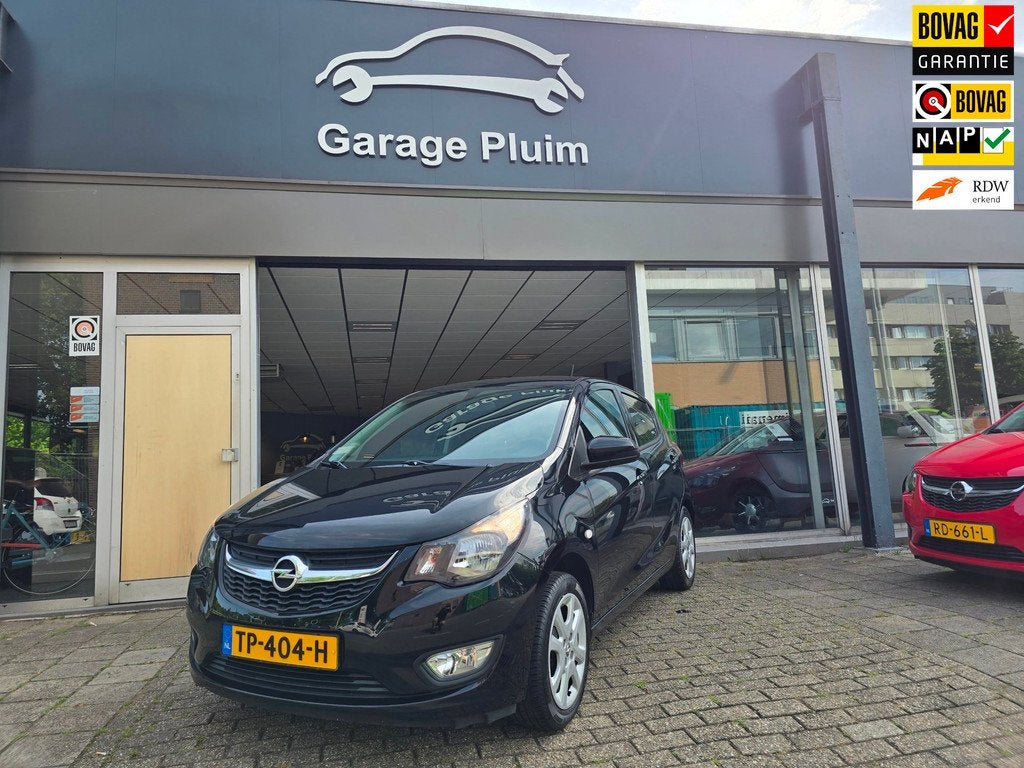 Opel KARL Opel Karl 1.0 ecoFLEX Edition 5-Drs. Airco/PDC/Cru, 839 kg, Stof, Gebruikt, Zwart