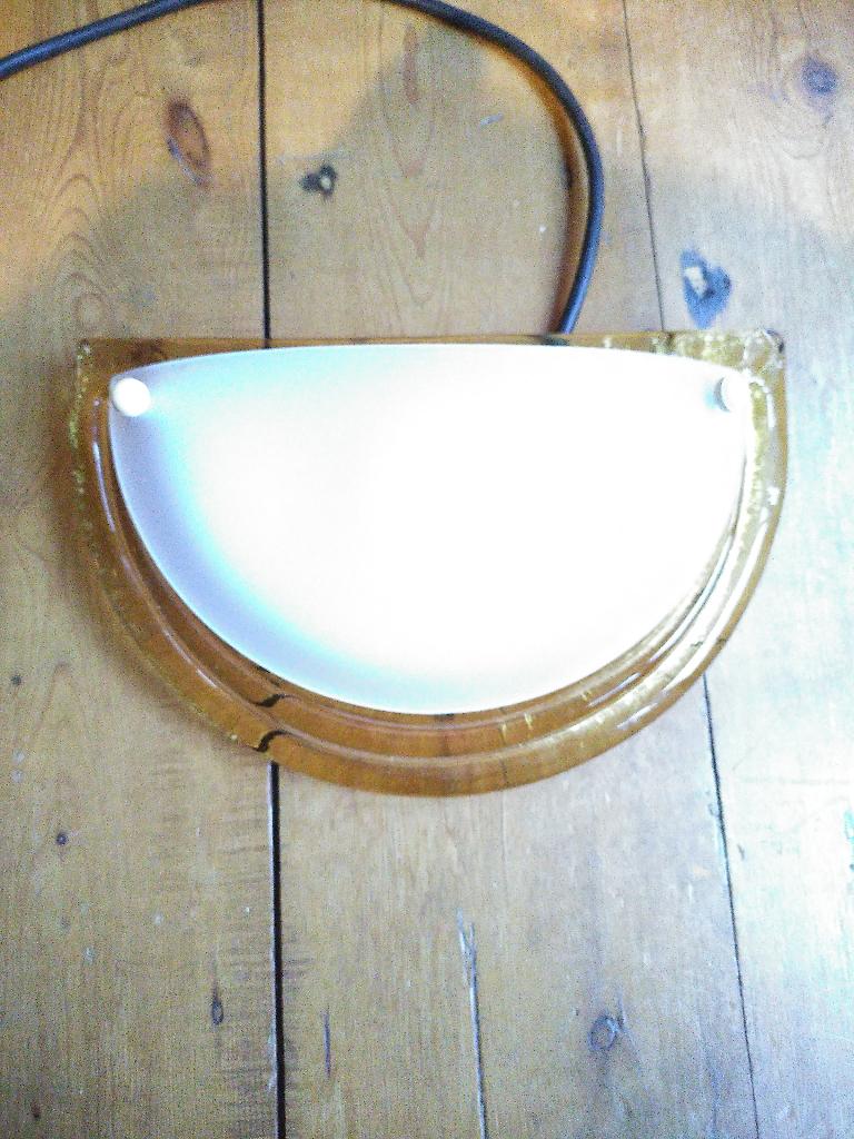 Vintage wandlamp glas, Ophalen of Verzenden, Gebruikt, Glas, Italiaans