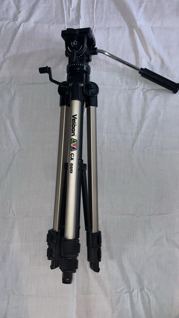 Velbon CX-686 statief, Ophalen of Verzenden, Gebruikt, 150 tot 175 cm, Driepoot