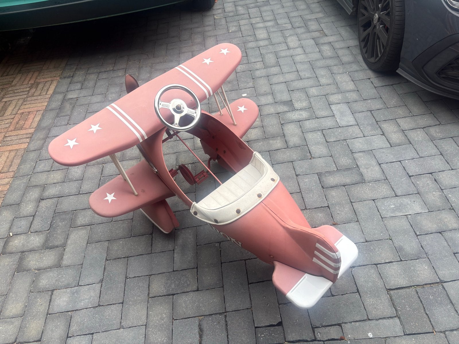 Vintage Red Baron Trapvliegtuig - trapper, Ophalen of Verzenden